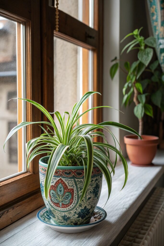 18 Incredible Plants You Can Grow in Your Apartment - 3. Spider Plant (Chlorophytum comosum)