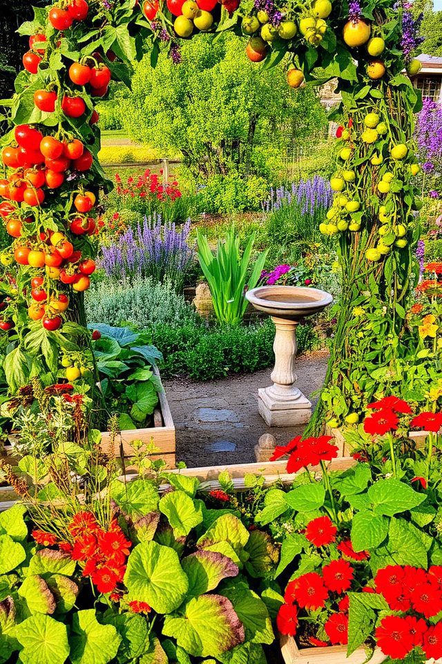 aesthetic edible garden design