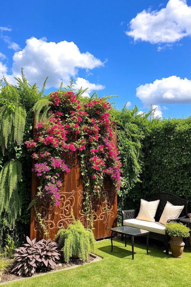 aesthetic garden privacy screens