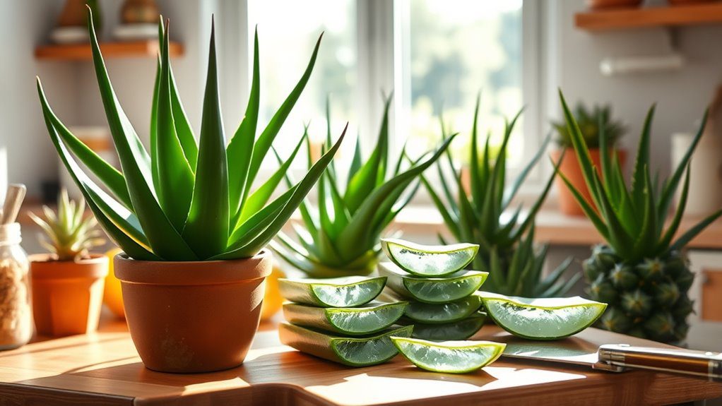 aloe vera elegant healthy decor