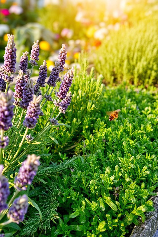 aromatic herb garden borders