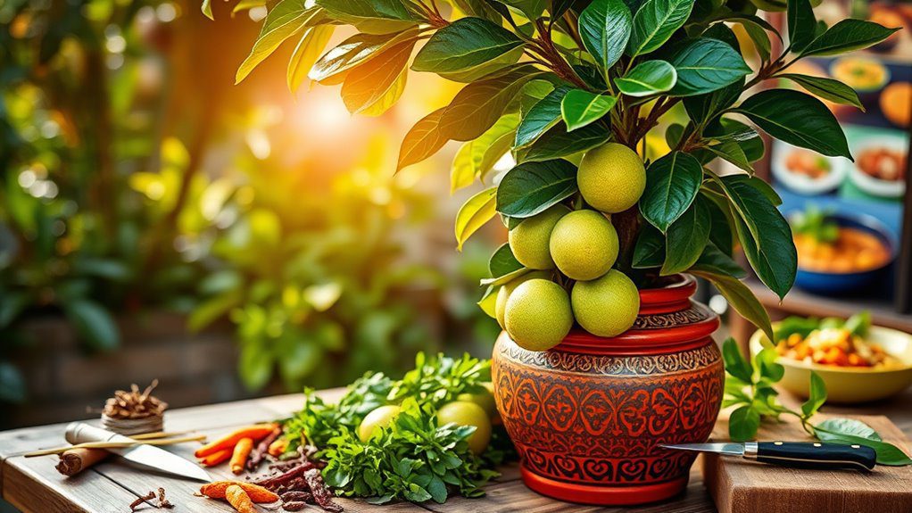 aromatic leaves unique fruit