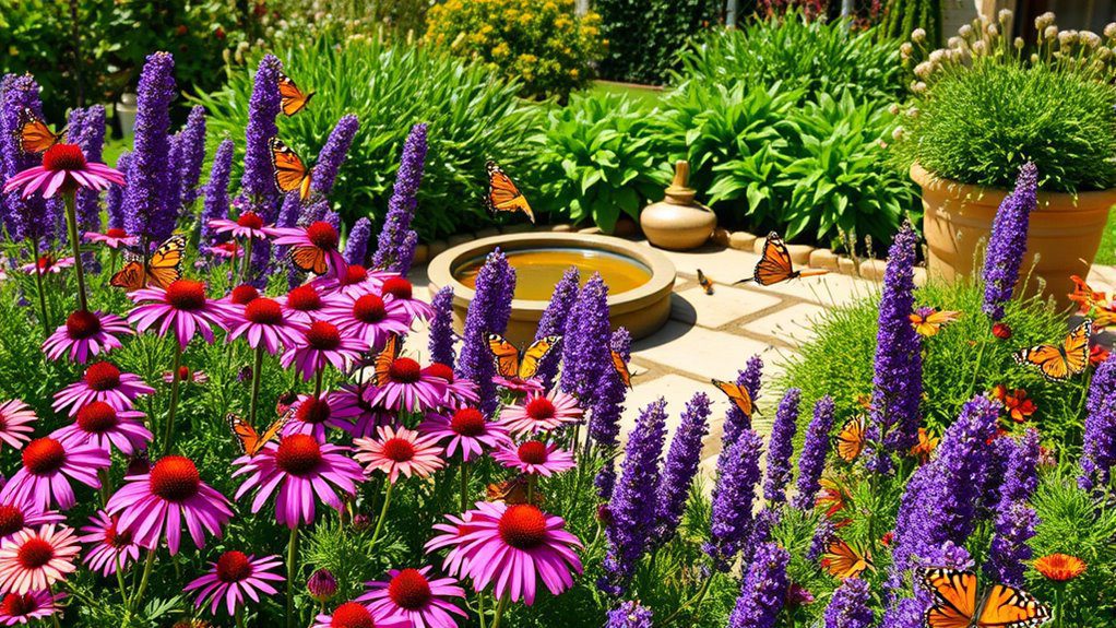 attract butterflies with flowers