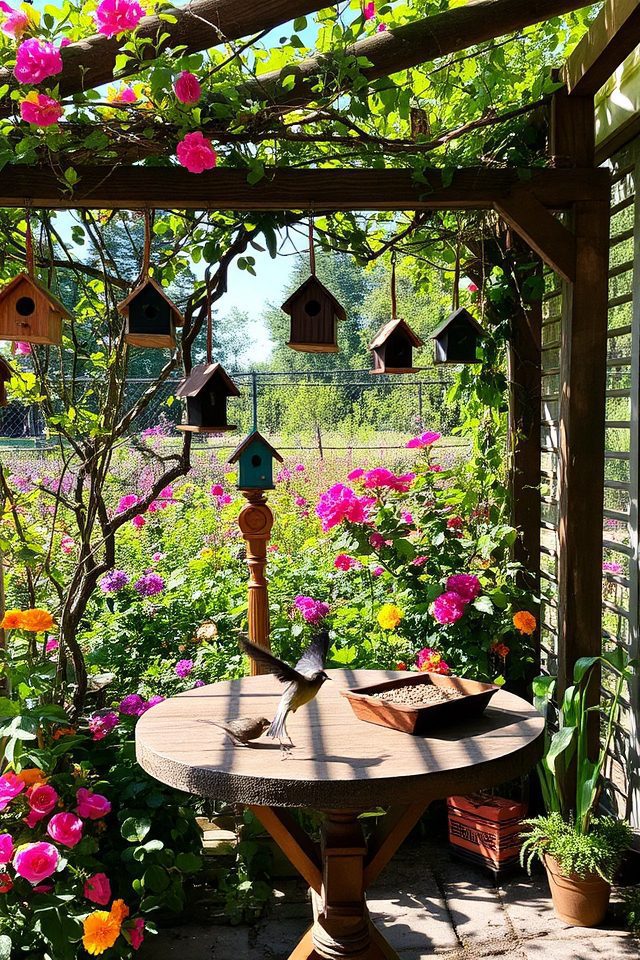 attract wildlife with birdhouses