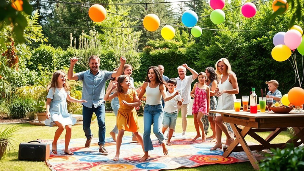 backyard dance party vibes