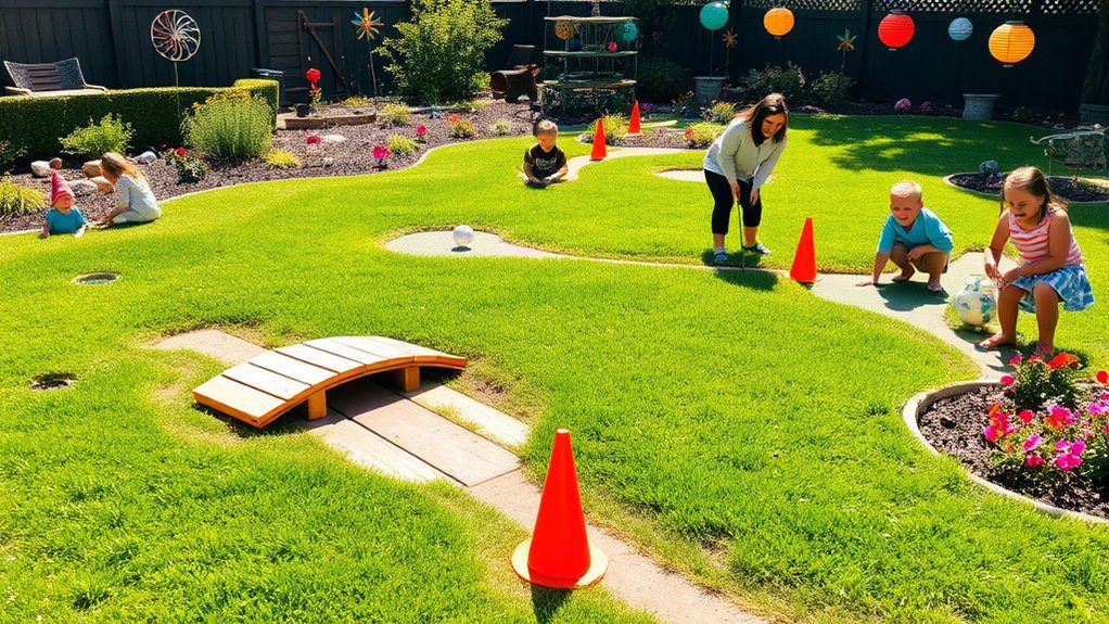 backyard mini golf course