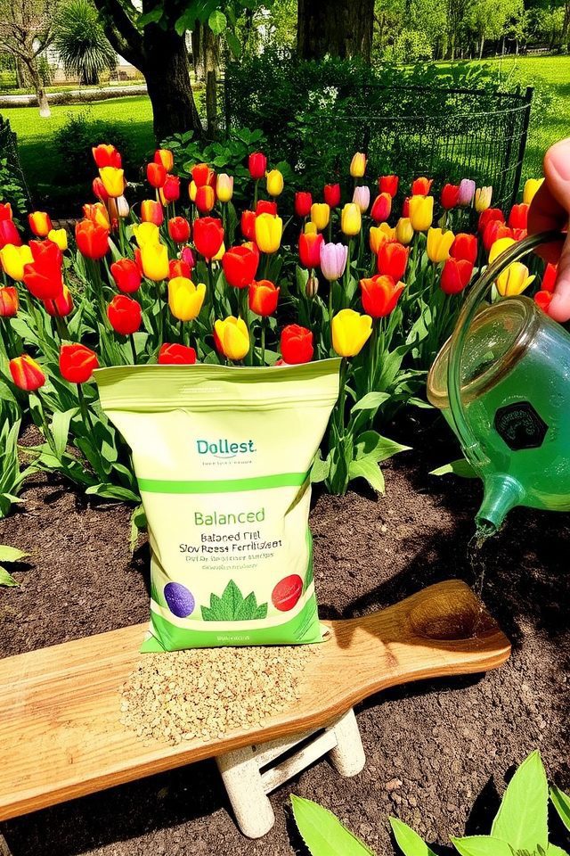 balanced fertilizer for tulips