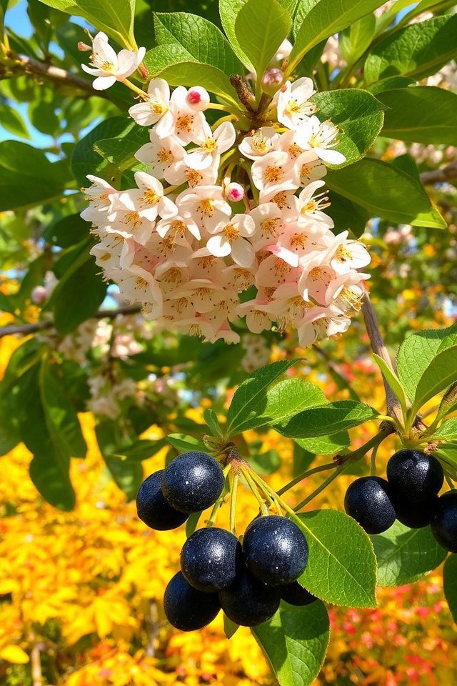 beautiful blossoms delicious berries