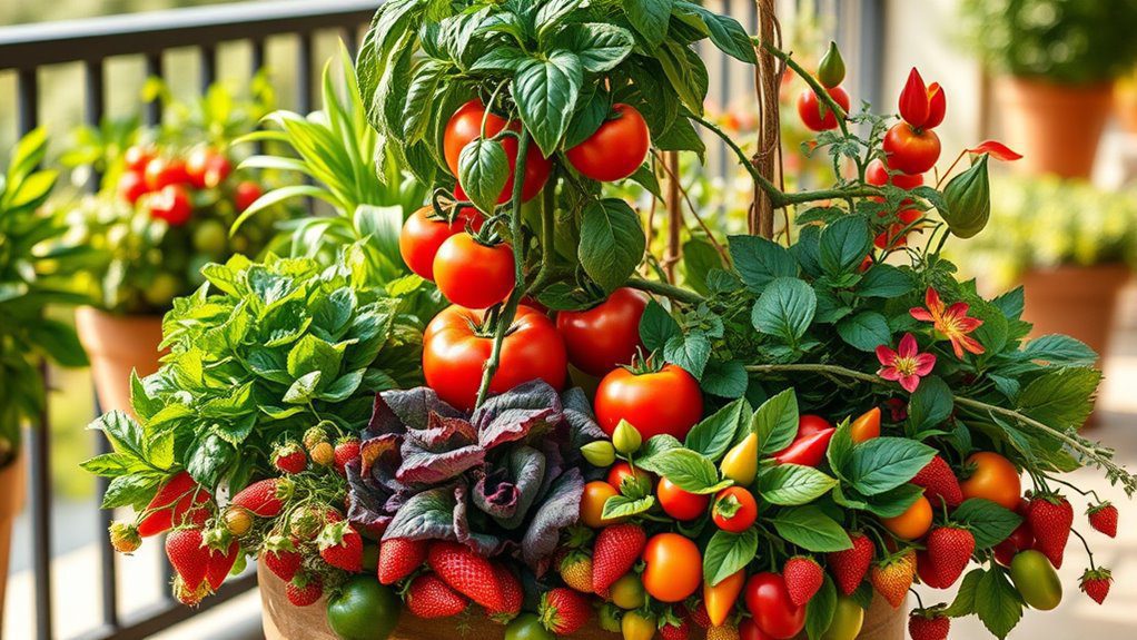 beautiful edible container gardening