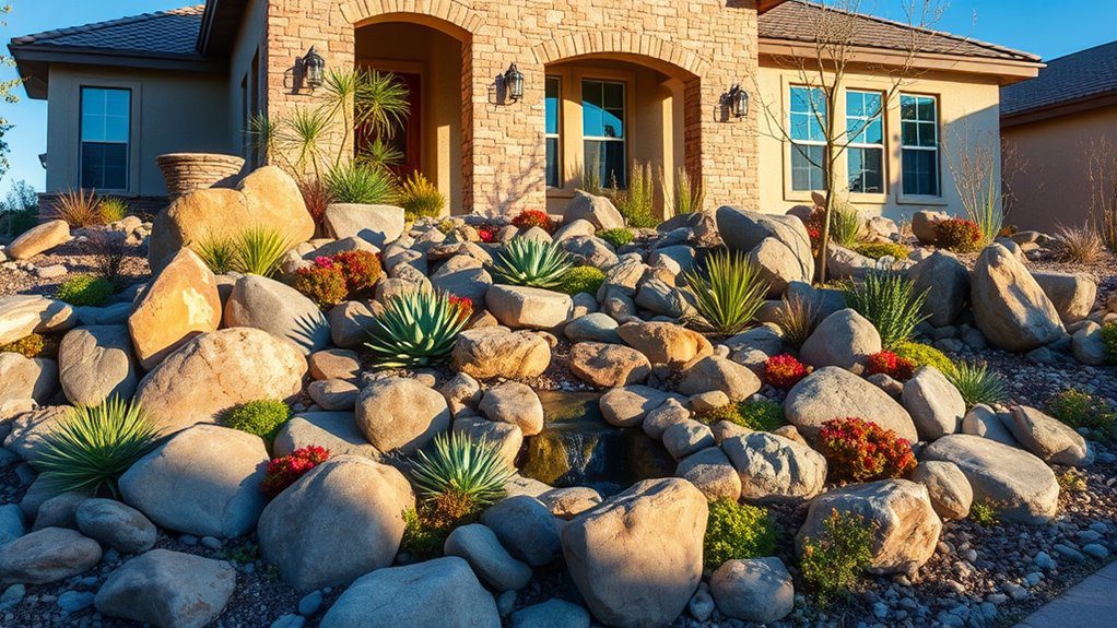 beautiful low maintenance rock garden