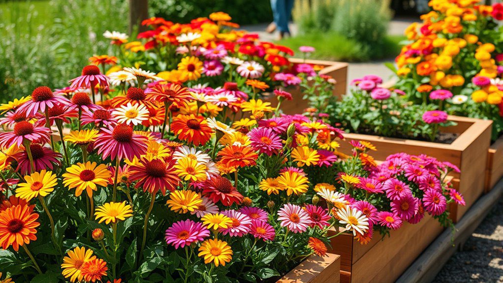 beautiful raised bed blooms