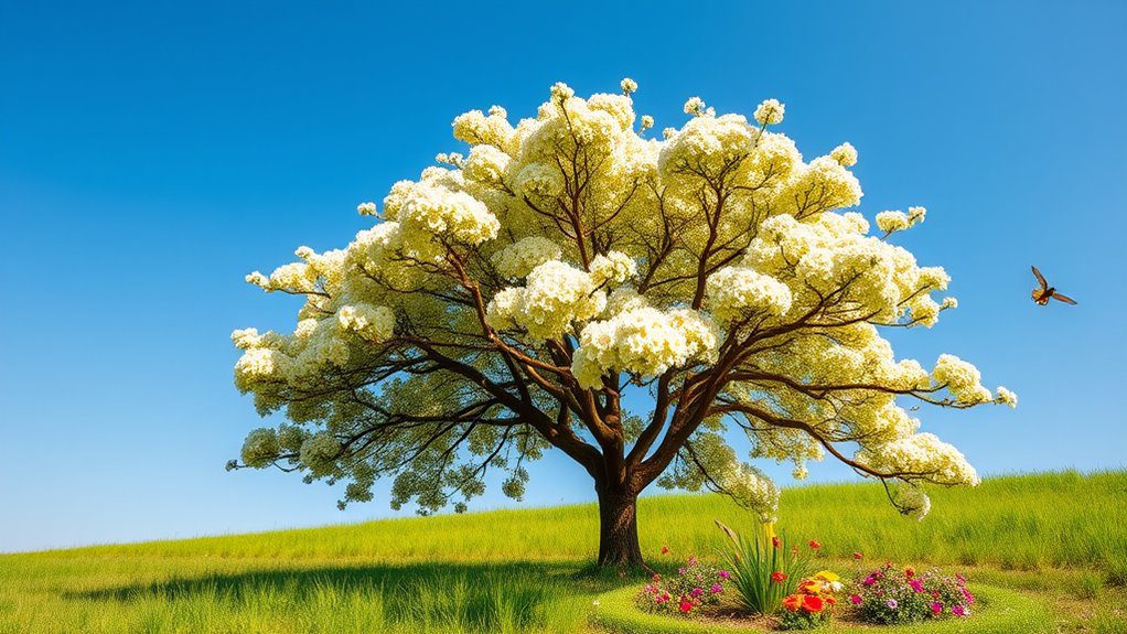 beautiful tiered branching tree