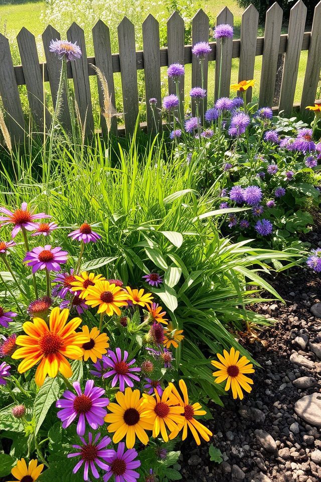 biodiverse low maintenance garden borders