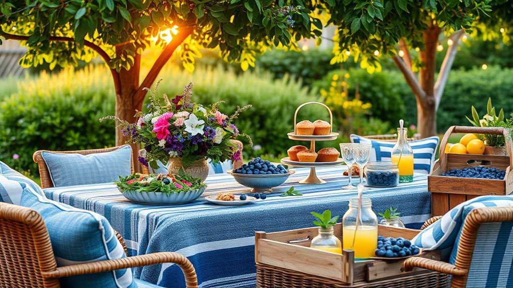 blueberry themed garden celebration