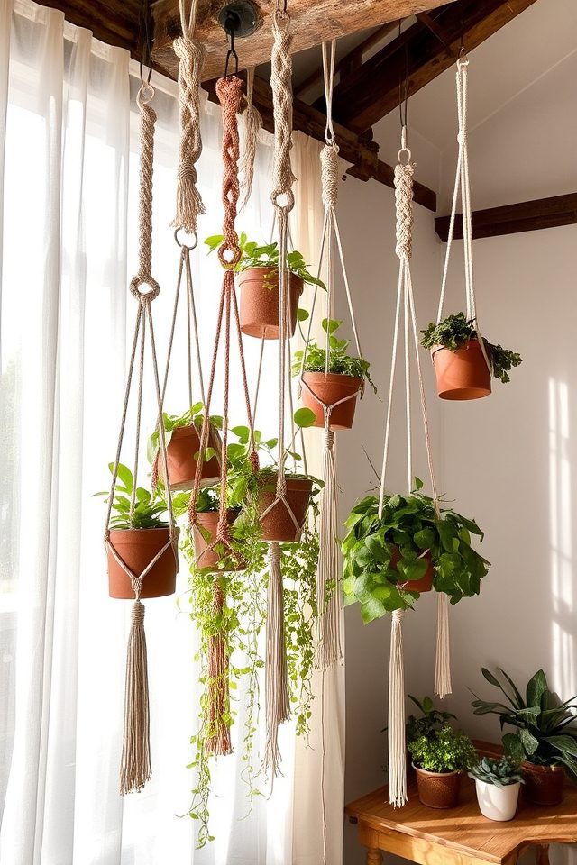 bohemian macram plant hangers
