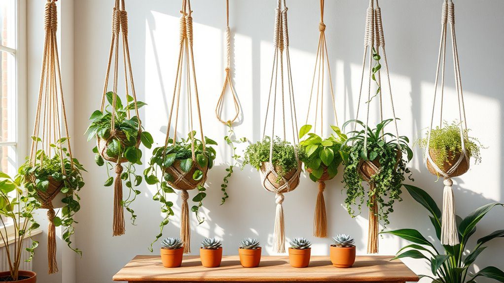 bohemian macram plant hangers
