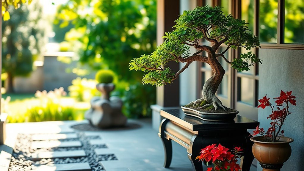 bonsai trees enhance tranquility
