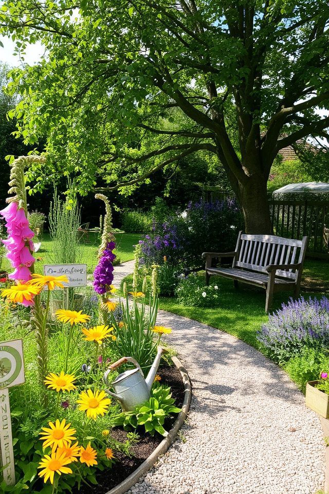 charming colorful informal landscape