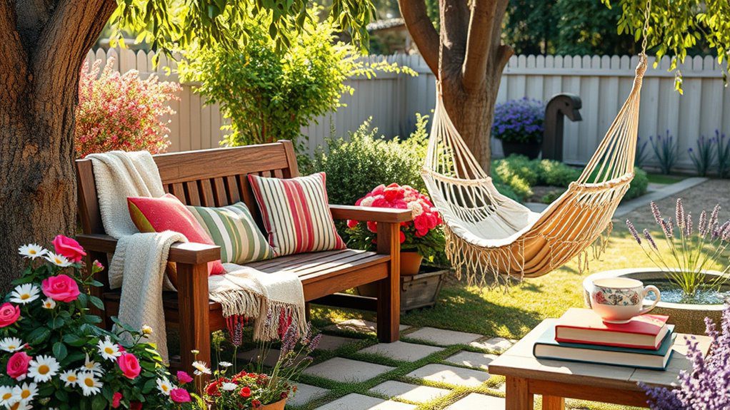 charming garden relaxation areas
