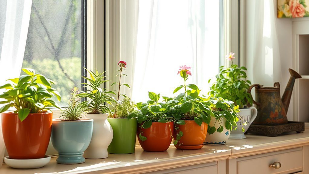 charming greenery window displays
