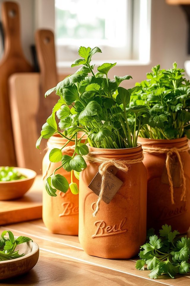 charming kitchen herb garden