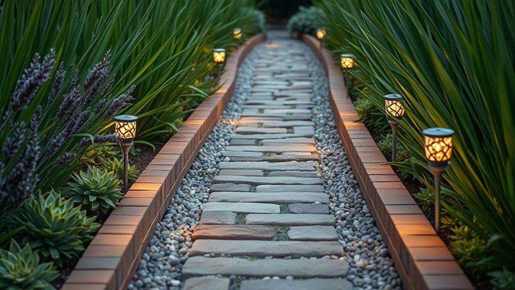 charming narrow garden pathways