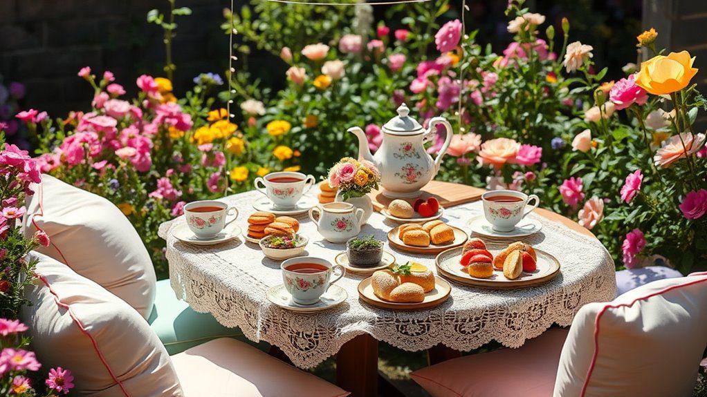 charming outdoor tea celebration