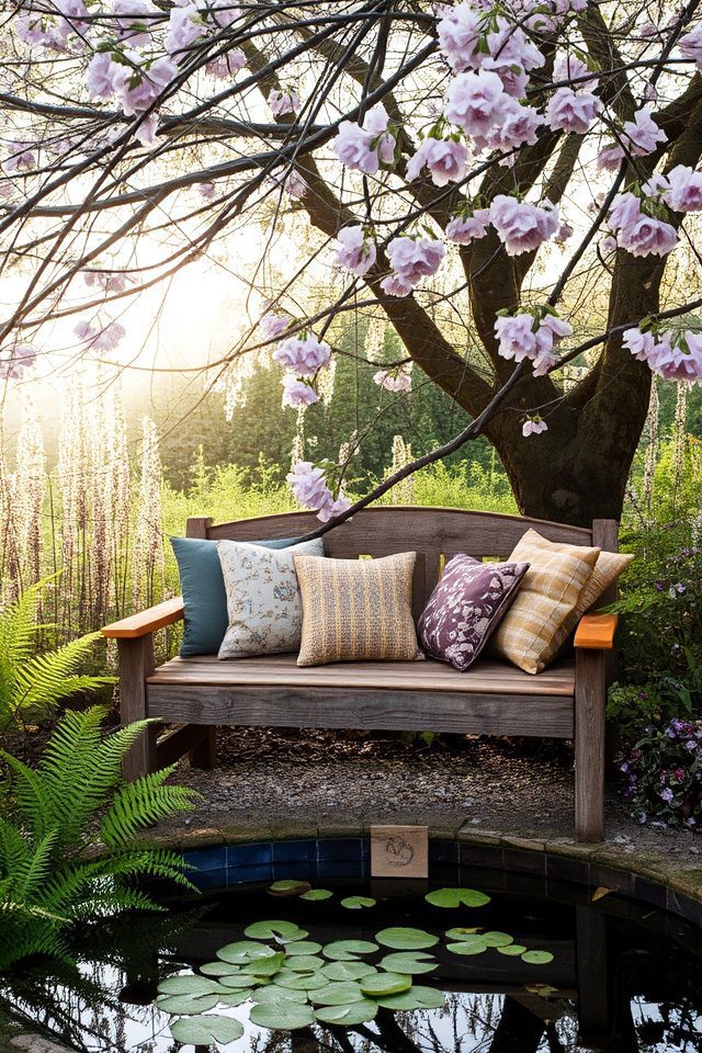 charming rustic reading nook
