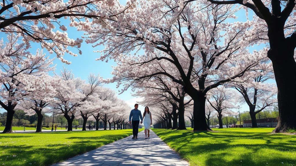 cherry blossom spring oasis
