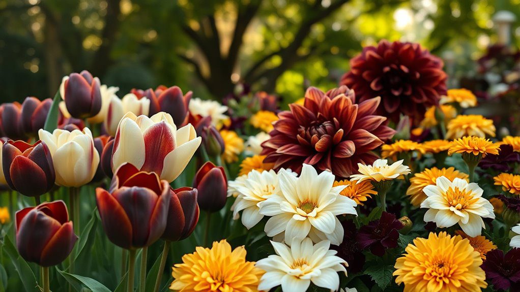 chocolate inspired floral paradise