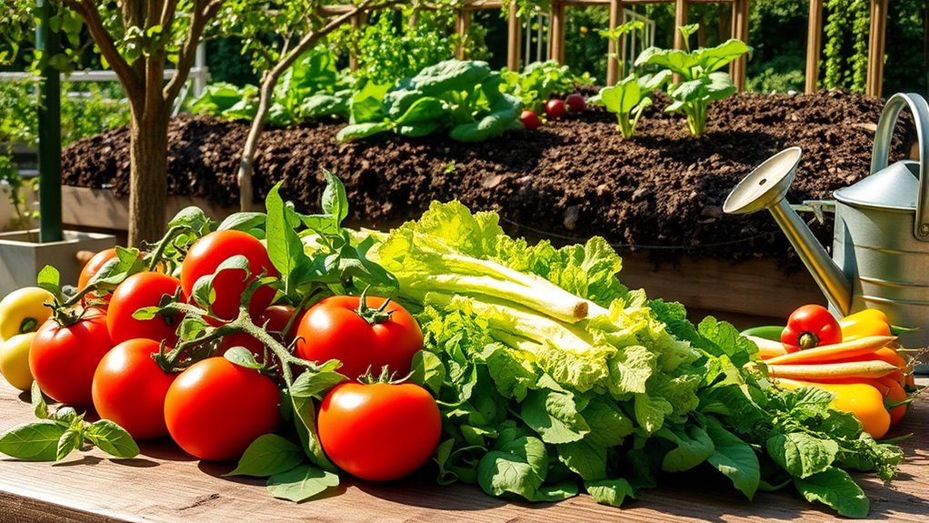 choose suitable fast growing vegetables