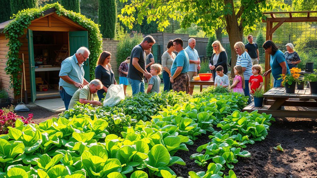collaborative salad garden growth