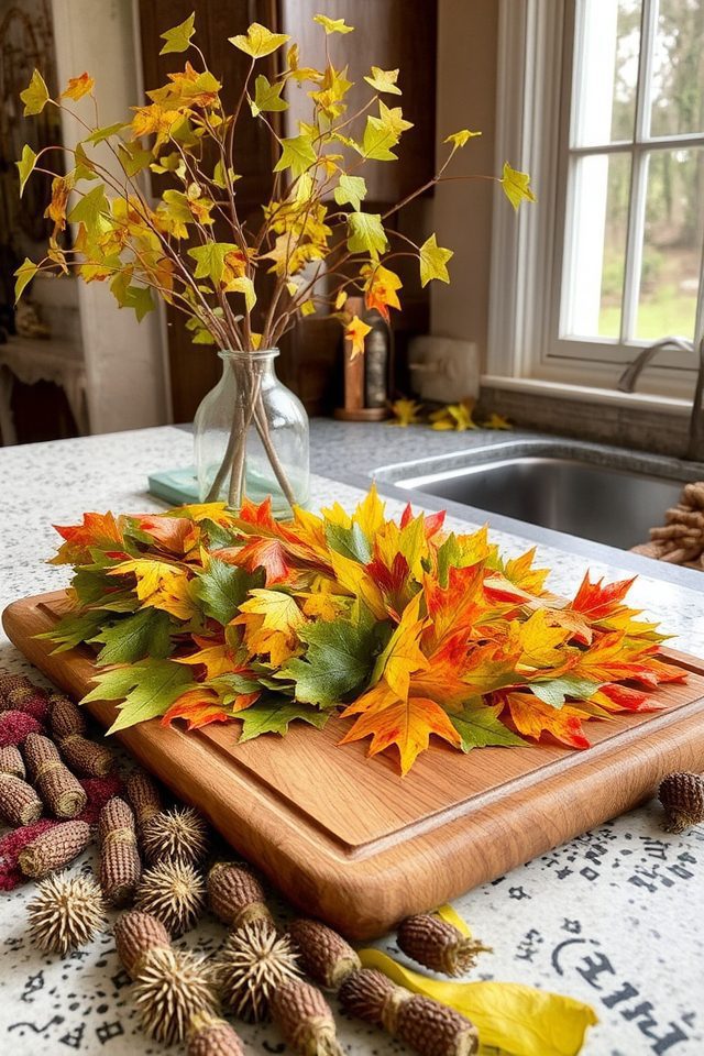 colorful foliage and texture
