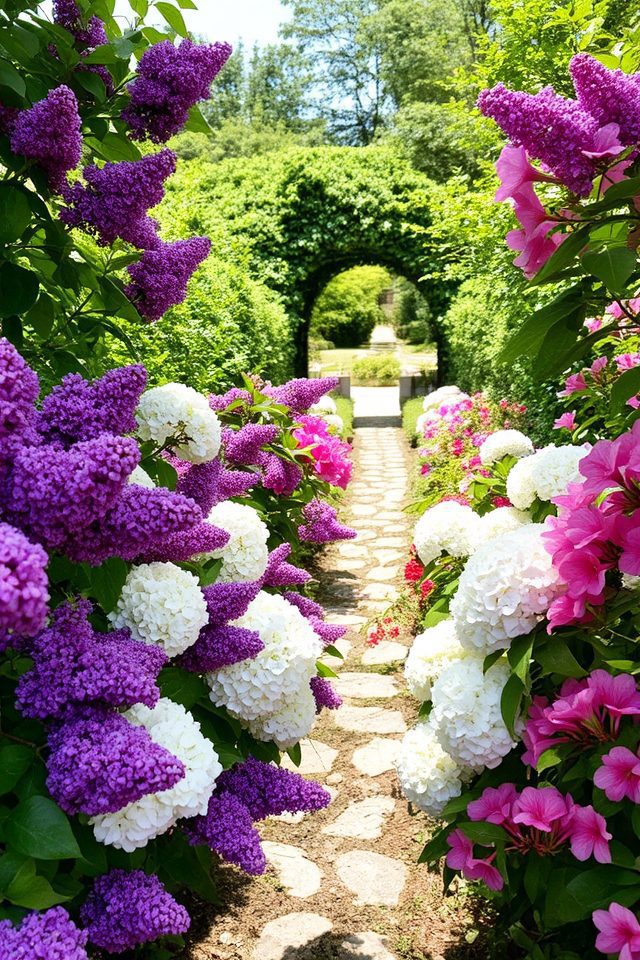colorful fragrant privacy screen