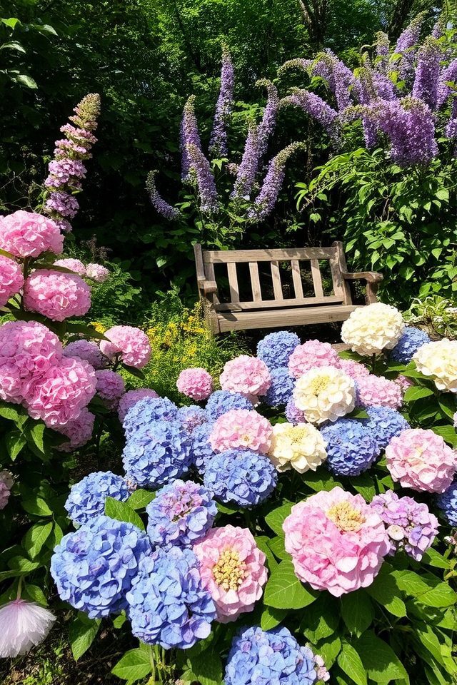 colorful privacy flowering shrubs