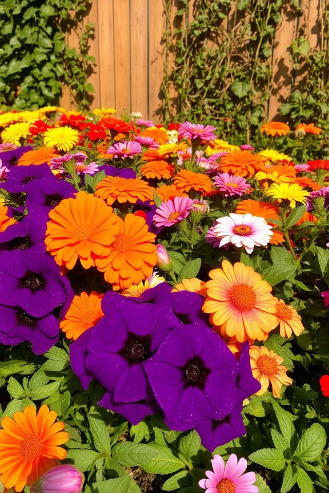 colorful seasonal flower displays