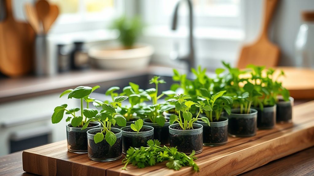 compact indoor herb gardening