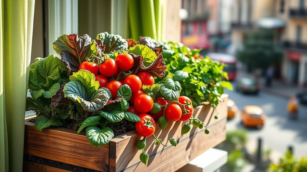 compact urban vegetable gardening