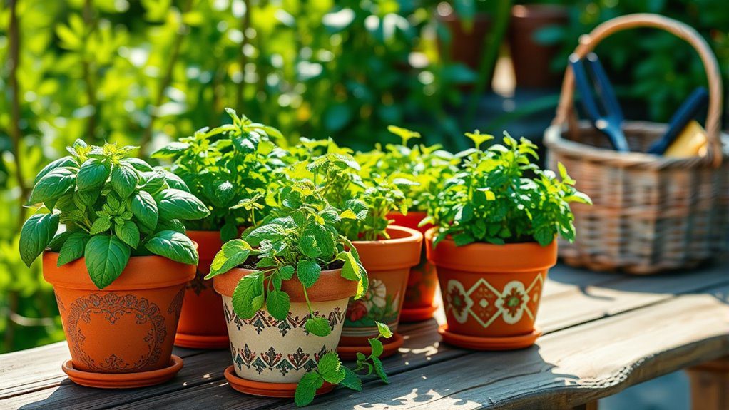 container gardening for herbs