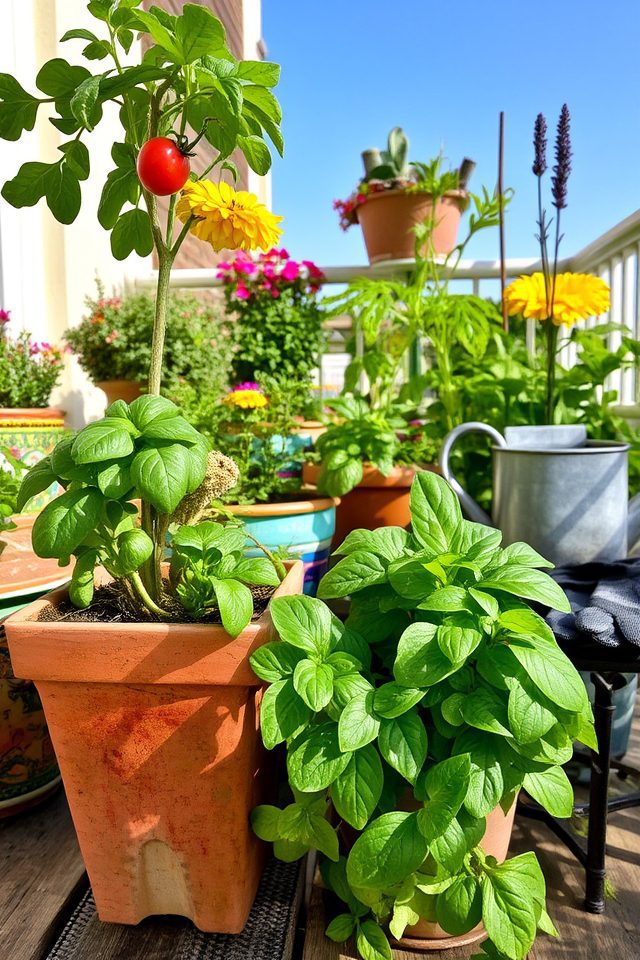 container gardening for small spaces
