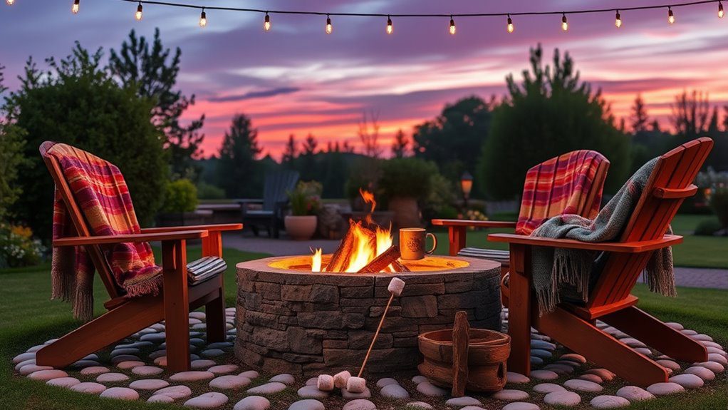 cozy gatherings by fire