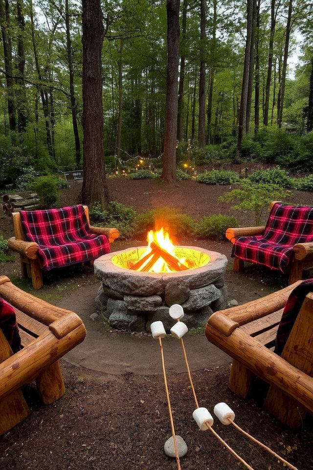 cozy outdoor fire pit