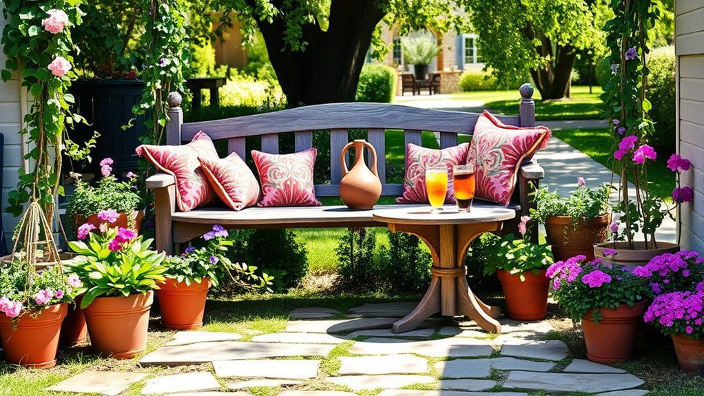 cozy outdoor seating area