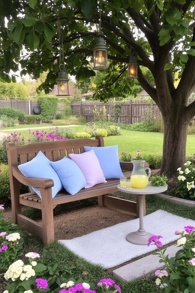 cozy outdoor seating areas