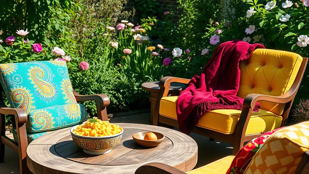 cozy retro seating areas