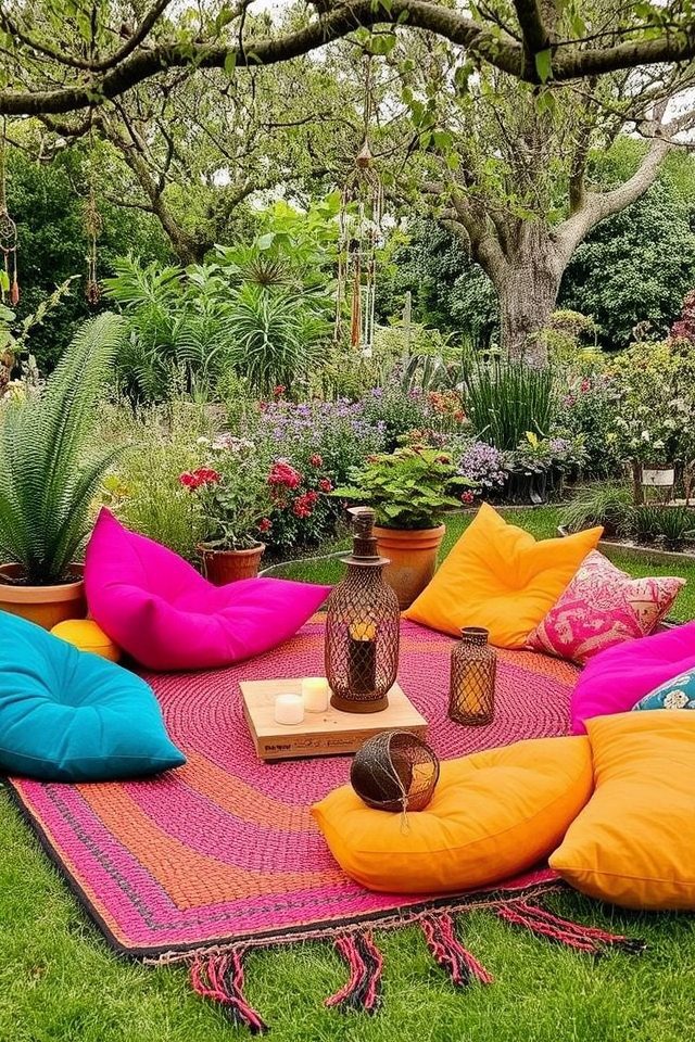 cozy vibrant outdoor sanctuary