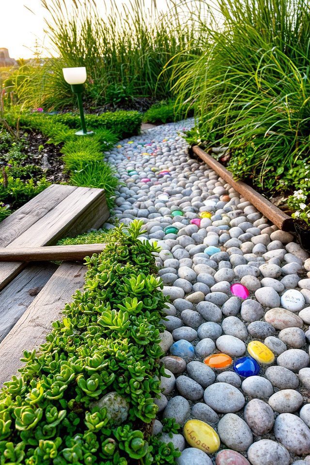 creative garden path materials