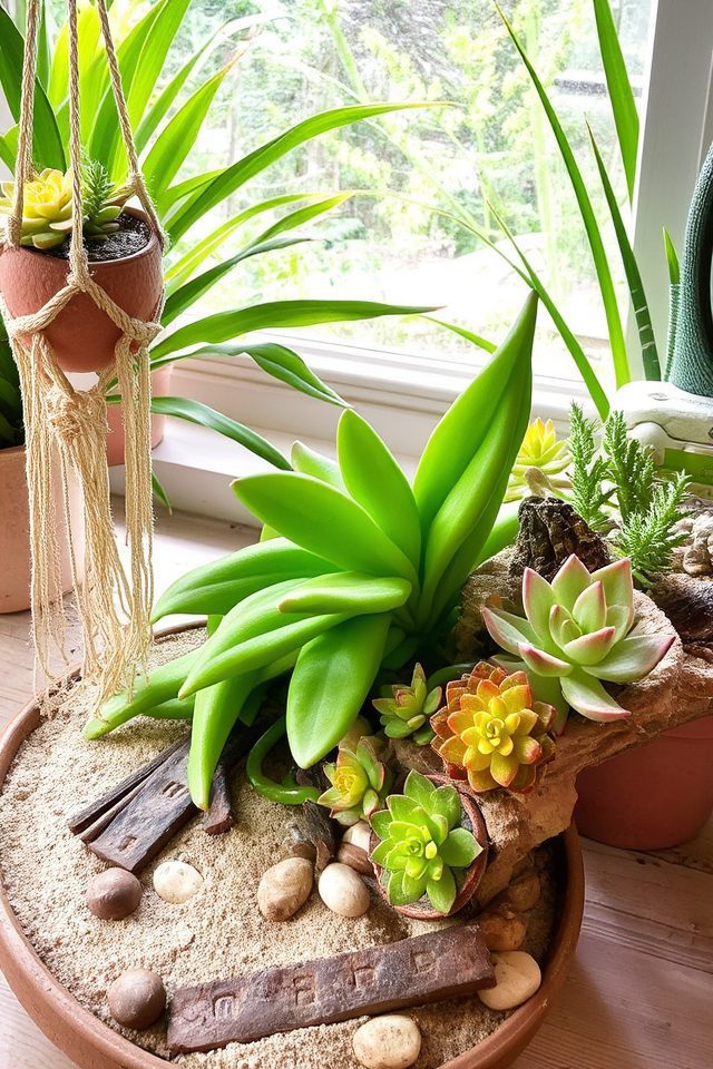 creative succulent display ideas