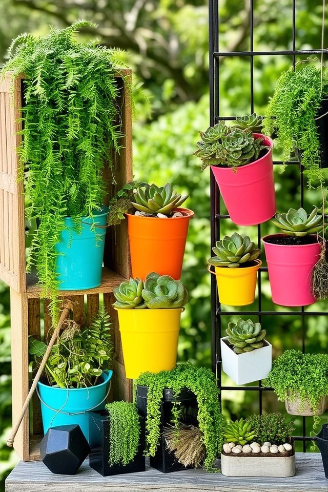 creative vertical garden displays
