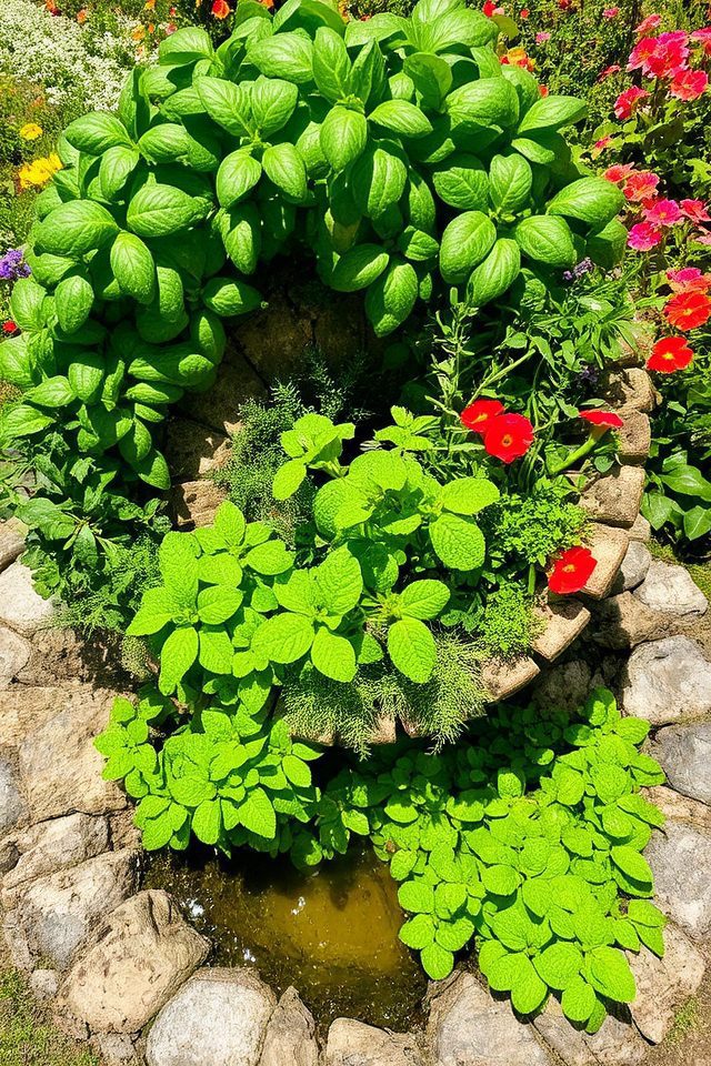 creative vertical herb garden